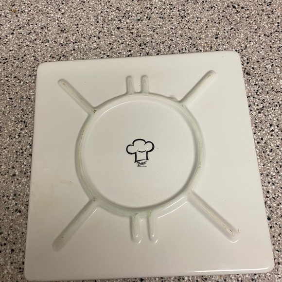 Fat Chef Ceramic Trivet. Size 8X8. - Picture 3 of 3